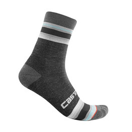 CASTELLI Cyclingclassic socks - STRISCIA 13 WINTER - grey