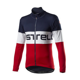 CASTELLI Cycling thermal jacket - PROLOGO WINTER - blue/white/red