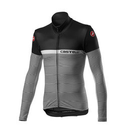 CASTELLI Cycling winter long sleeve jersey - MARINAIO LONG - black/grey
