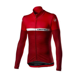 CASTELLI Cycling winter long sleeve jersey - MARINAIO LONG - red/white