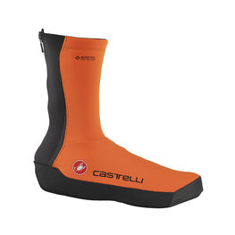CASTELLI Cycling shoe covers - INTENSO UL - black/orange