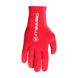 CASTELLI Cycling long-finger gloves - DILUVIO C - red
