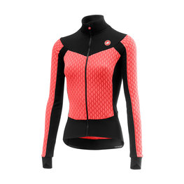 CASTELLI Cycling winter long sleeve jersey - SFIDA LADY WINTER - black/pink