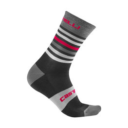 CASTELLI Cyclingclassic socks - GREGGE 15 - red/black