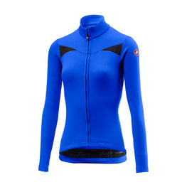 CASTELLI Cycling winter long sleeve jersey - SINERGIA LADY WINTER - blue