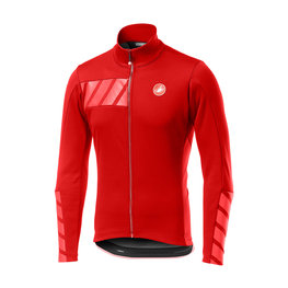 CASTELLI Cycling thermal jacket - RADDOPPIA 2 - red