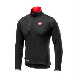 CASTELLI Cycling thermal jacket - DOUBLE ESPRESSO - black