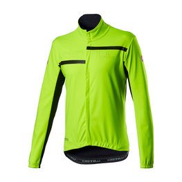 CASTELLI Cycling thermal jacket - TRANSITION 2 - yellow