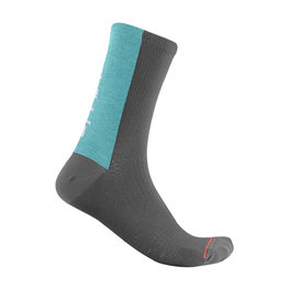 CASTELLI Cyclingclassic socks - BANDITO WOOL 18 - light blue/grey