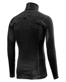 CASTELLI Cycling long sleeve t-shirt - FLANDERS WARM NECK - black