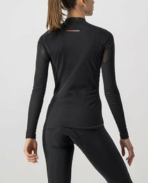 CASTELLI Cycling long sleeve t-shirt - FLANDERS 2 WARM LADY - black