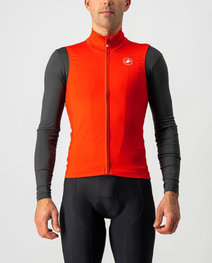 CASTELLI Cycling gilet - PRO THERMAL MID - red