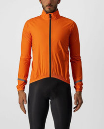CASTELLI Cycling rain jacket - EMERGENCY RAIN 2 - orange