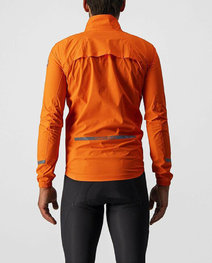 CASTELLI Cycling rain jacket - EMERGENCY RAIN 2 - orange