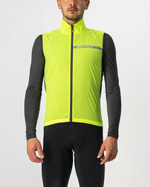 CASTELLI Cycling gilet - SQUADRA STRECH - yellow