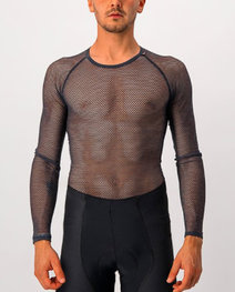 CASTELLI Cycling long sleeve t-shirt - MIRACOLO WOOL - black