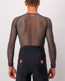 CASTELLI Cycling long sleeve t-shirt - MIRACOLO WOOL - black