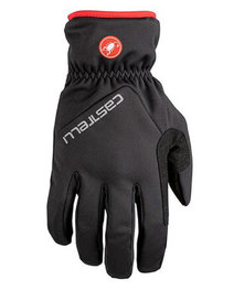 CASTELLI Cycling long-finger gloves - ENTRATA THERMAL WNT - black