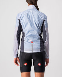 CASTELLI Cycling windproof jacket - SQUADRA STRECH LADY - grey