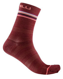 CASTELLI Cyclingclassic socks - GO 15 LADY - bordeaux