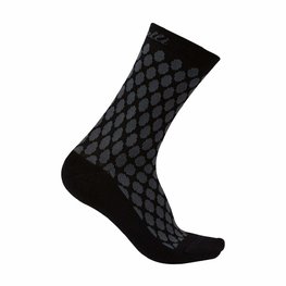 CASTELLI Cyclingclassic socks - SFIDA 13 LADY WINTER - black/grey