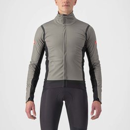 CASTELLI Cycling thermal jacket - ALPHA RoS 2 - grey/black