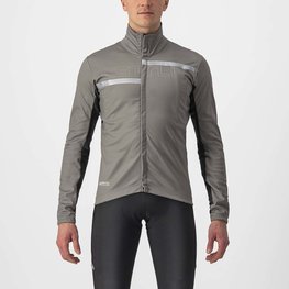 CASTELLI Cycling thermal jacket - TRANSITION 2 - grey