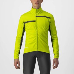 CASTELLI Cycling thermal jacket - TRANSITION 2 - yellow