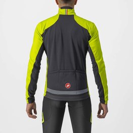 CASTELLI Cycling thermal jacket - TRANSITION 2 - yellow