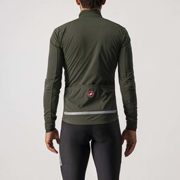 CASTELLI Cycling thermal jacket - GO WINTER - green