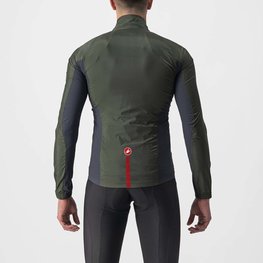 CASTELLI Cycling windproof jacket - SQUADRA STRECH - green
