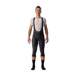CASTELLI Cycling long bib trousers - ENTRATA THERMAL - black