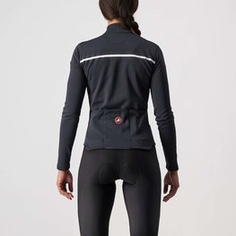 CASTELLI Cycling winter long sleeve jersey - SINERGIA 2 LADY WNT - anthracite