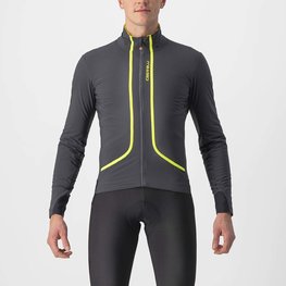 CASTELLI Cycling thermal jacket - FLIGHT AIR - anthracite