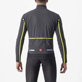 CASTELLI Cycling thermal jacket - FLIGHT AIR - anthracite