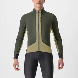 CASTELLI Cycling thermal jacket - FLIGHT AIR - green