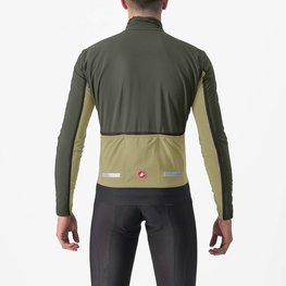CASTELLI Cycling thermal jacket - FLIGHT AIR - green