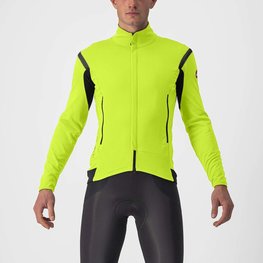 CASTELLI Cycling thermal jacket - PERFETTO ROS 2 - yellow