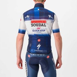 CASTELLI Cycling gilet - SOUDAL QUICK-STEP 23 - white/blue