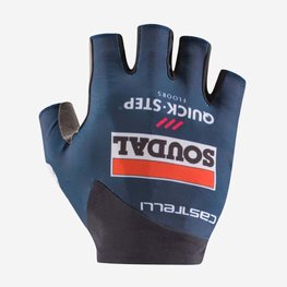 CASTELLI Cycling fingerless gloves - SOUDAL QUICK-STEP 24 - blue