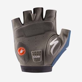 CASTELLI Cycling fingerless gloves - SOUDAL QUICK-STEP 24 - blue