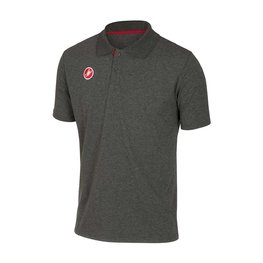 CASTELLI Cycling short sleeve t-shirt - RACE DAY POLO - grey