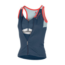 CASTELLI Cycling sleeveless jersey - SOLARE LADY - blue/light blue