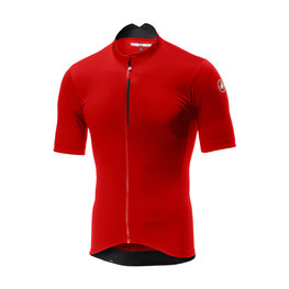 CASTELLI Cycling short sleeve jersey - ESPRESSO - red