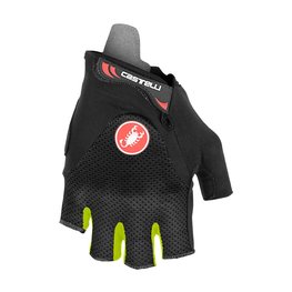 CASTELLI Cycling fingerless gloves - ARENBERG GEL - yellow/black