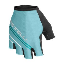 CASTELLI Cycling fingerless gloves - DOLCISSIMA W LADY - light blue