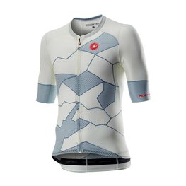 CASTELLI Cycling short sleeve jersey - CLIMBER'S 3.0 - light blue/beige