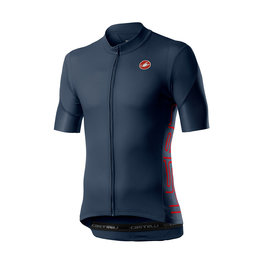 CASTELLI Cycling short sleeve jersey - ENTRATA V - blue