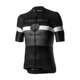 CASTELLI Cycling short sleeve jersey - MILANO - black/grey