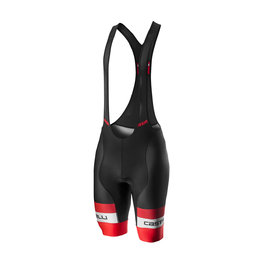 CASTELLI Cycling bib shorts - COMPETIZIONE - red/black